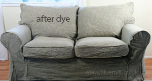 correction of patchy tie dye sofa covers